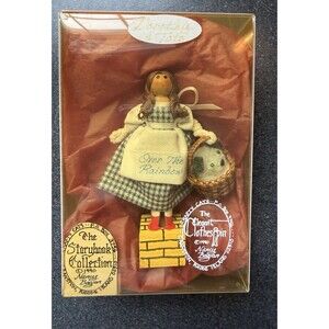 Vintage Wizard Of Oz Dorothy Clothes Pin Doll With Toto Handmade New In Box
